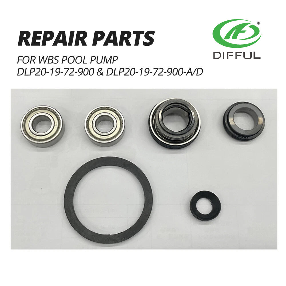 DIFFUL Solar Pool Pump Repair Mechanical Seal Bearing DLP20-19-72-900