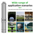 DIFFUL Solar Water Pump Solutions, 3 inch 1100 W 85 V - 280 V AC/DC For Drip Lines