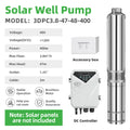 DIFFUL Solar Water Pump Solutions, 3 inch 400 W 48 V DC For Drip Lines