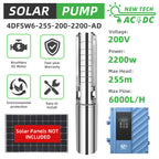 DIFFUL Solar Powered Pressure Pumps, 4 inch 2200 W 85 V - 280 V AD For Drip Lines