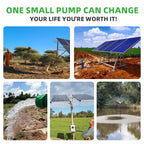 DIFFUL Solar Submersible Pump System, 4 inch 2200 W 85 V - 280 V AC/DC For Drip Lines