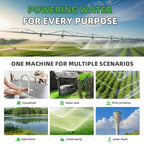 DIFFUL Solar Submersible Pump System, 4 inch 2200 W 85 V - 280 V AC/DC For Drip Lines