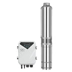 DIFFUL Solar Powered Water Pump Kit, 4 inch 135 M Head 1500 W 110 V DC For Off-Grid Living
