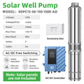 DIFFUL Solar Powered Water Pump, 4 inch 1500W 85 V - 280 V AD For Livestock