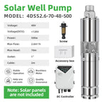 DIFFUL Pumps And Solar, 4 inch 500 W 48 V DC For Farm