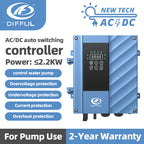 DIFFUL AC/DC Replacement Hybrid Controller, 110V 750W Solar Bore Water Pump Hybrid Deep Submersible