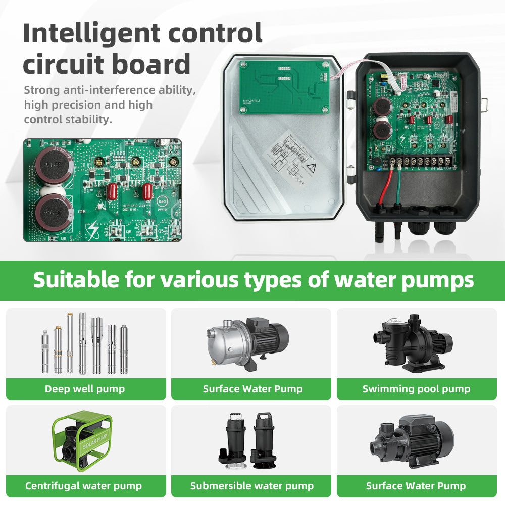 DIFFUL Solar Water Pump DC 110V MPPT Replacement Controller