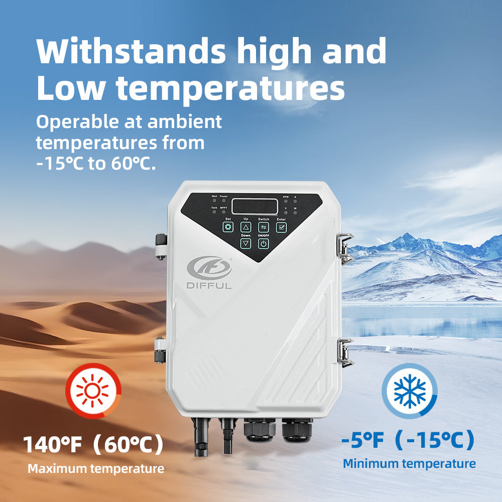DIFFUL Solar Water Pump DC 110V MPPT Replacement Controller