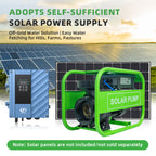 DIFFUL Solar farm Pump, 21 M Head 1500 W 85 V - 280 V AC/DC For Home & Garden
