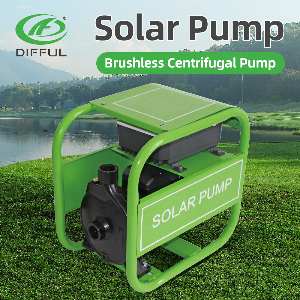 DIFFUL Solar Farm Pump, 550 W 48 V DC For Filling Ponds