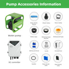 DIFFUL Solar Farm Pump, 550 W 48 V DC For Filling Ponds