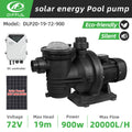 DIFFUL Solar Powered Swimming Pool Pump 900W 72V DC for Home & Garden