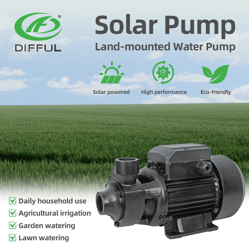 DIFFUL Solar Sump Pump, 25 M Head 210 W 24 V DC For Farm