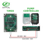 DIFFUL Timer for Solar Water Pump Auto Control Digital Time Setting