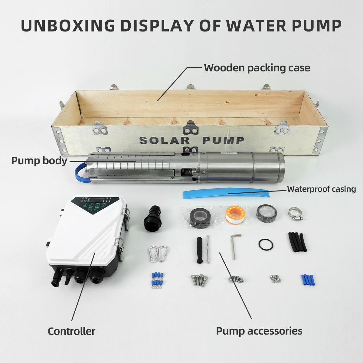 DIFFUL Pumps And Solar, 4 inch 1500W 110 V DC For Drip Lines