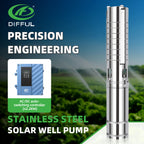 DIFFUL Pumps And Solar, 4 inch 2200W 85 V - 280 V AD For Drip Lines