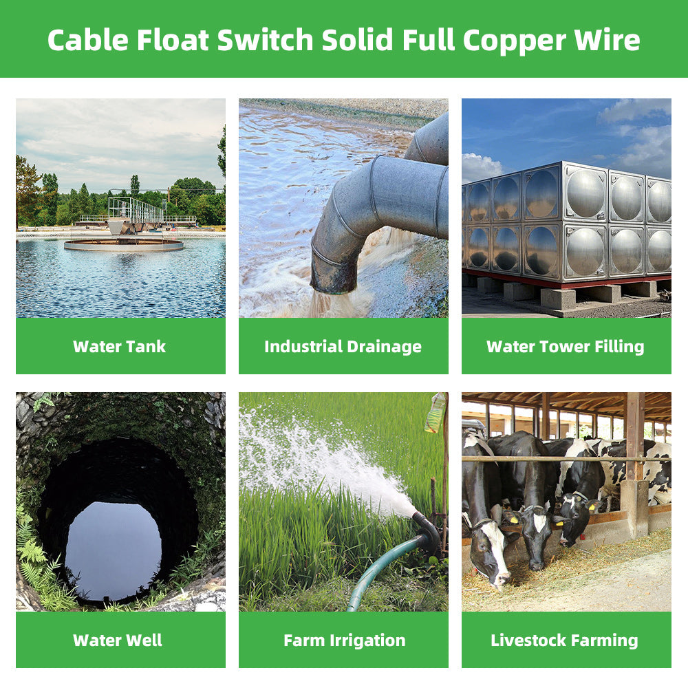 DIFFUL  Plastic Float Switch for Water Pump Tank Level Control