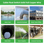DIFFUL  Plastic Float Switch for Water Pump Tank Level Control
